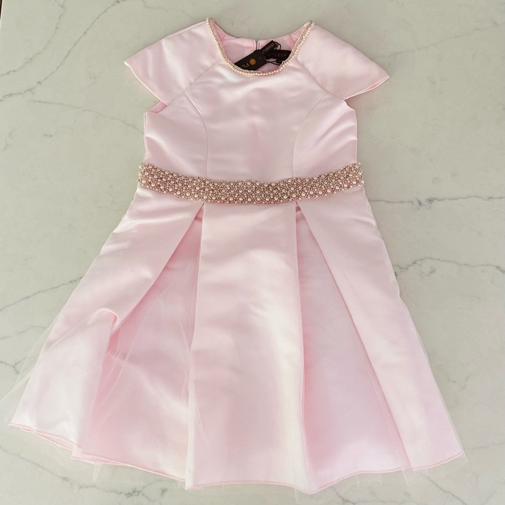 Fleurisse- special occasions sparkly satin dress